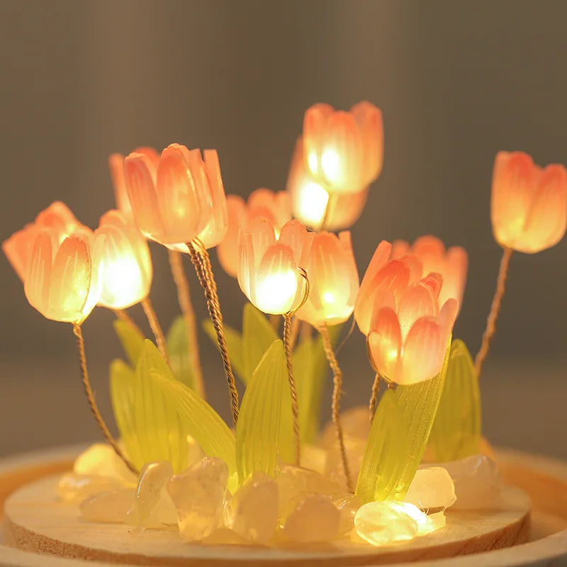 Mini Tulip Night Light Handmade Lamp