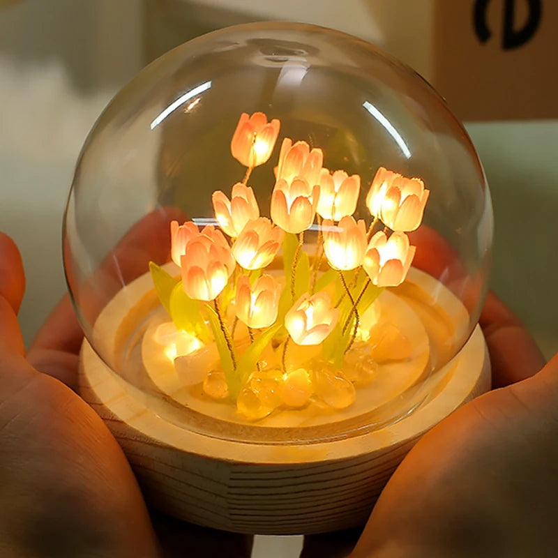 Mini Tulip Night Light Handmade Lamp